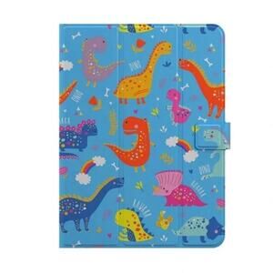 Kids Universal Tablet Case (7-11in) Dinosaur Folio w/Stand & Screen Cove
